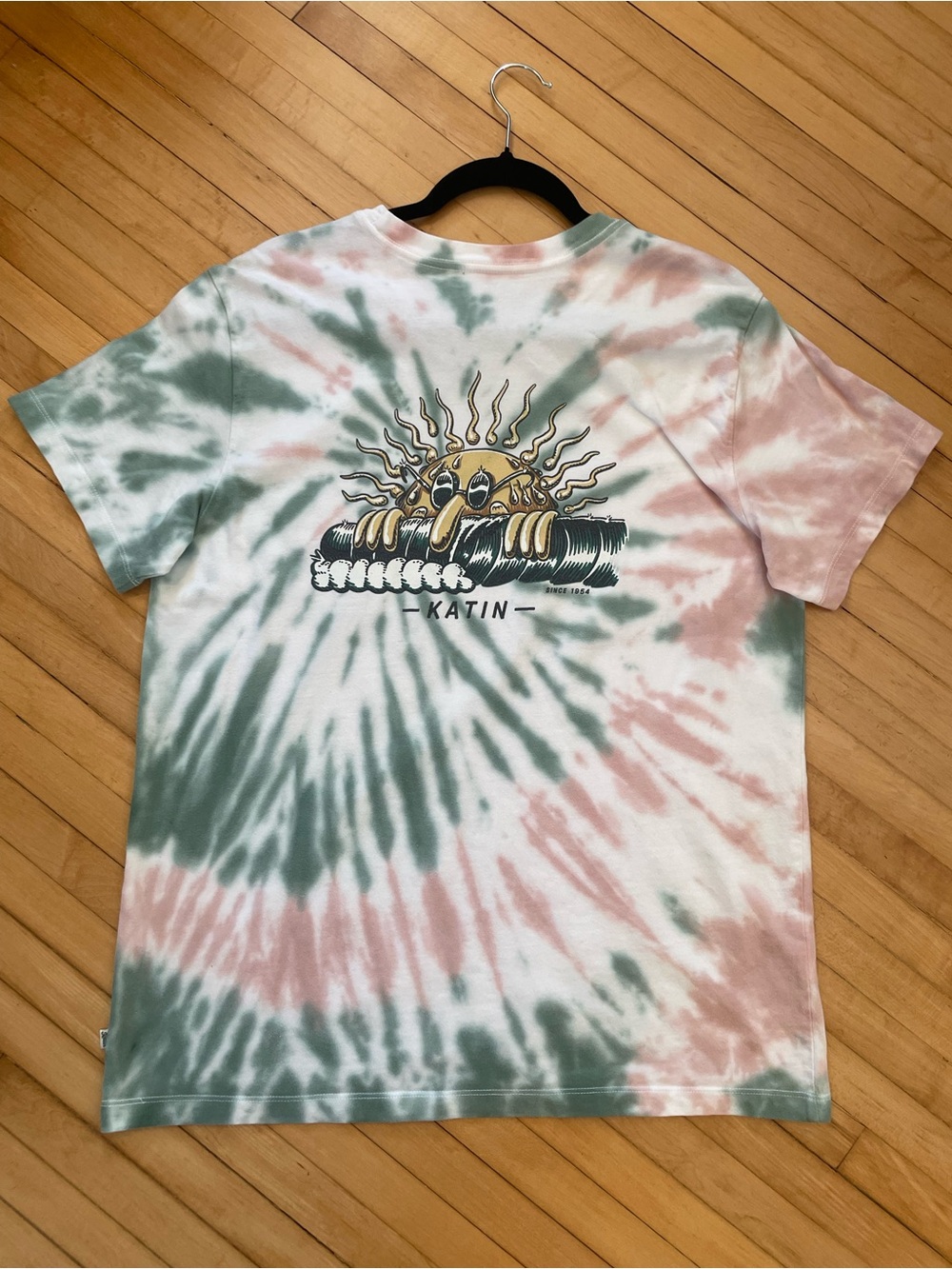 KATIN Organic Cotton Tee T-Shirt Golden Guy Sun Graphic Surf Beach Resort Unisex